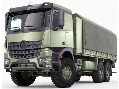 Mercedes Arocs Military 6X6 3D model