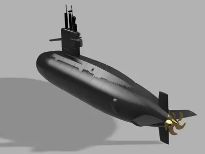 Dutch Swordfish class submarine for rc 1-50 scale 3D print model