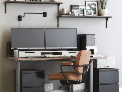 Office workplace 56 3D model