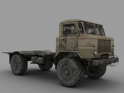 gaz truck 3D model by erkin-cg-vfx