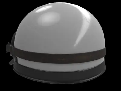 vintage bowl helmet 3D model