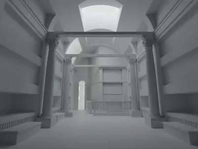 Rome Catacombs Cubicula 3D model