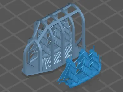 Sail Ship Free 3D print model
