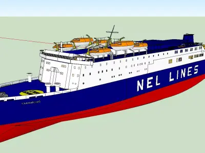 Greek Ferry Taxiarchis  3D model