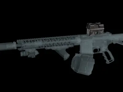 Red Dot Sight SIG SAUER ROMEO8T Low-poly 3D model