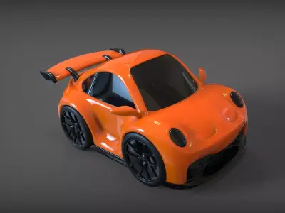 Porsche GT3 Toy Car Ready to Print 3D print model