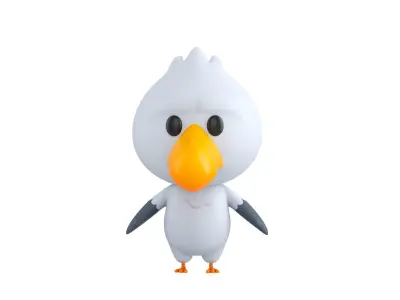 Character064 Seagull 3D model