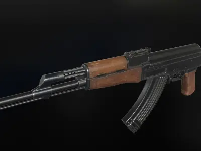 AK-47 Low-poly 3D model buy