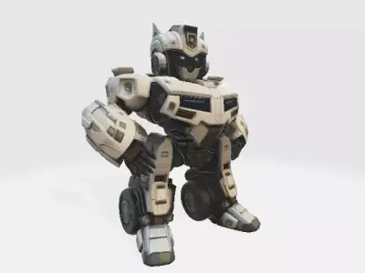 Transformers White Car 3D print model