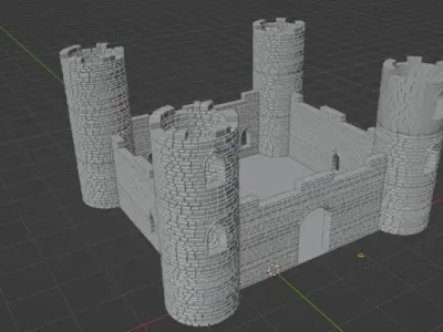 Castle 3D model get