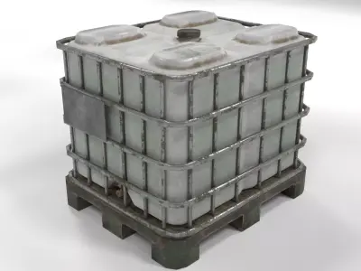 Low poly Liquid pallet Low-poly 3D model