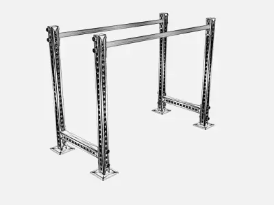 Dip Bar Low-poly 3D model