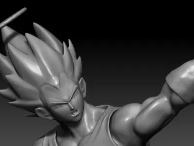 Vegeta VS Goku second part Vegeta 3D print model 3D print model
