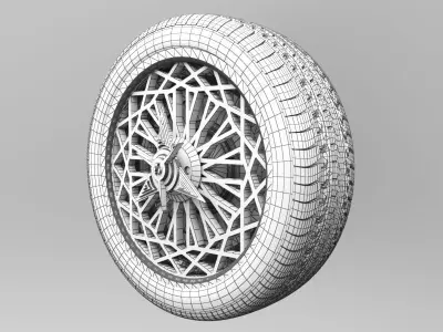Wheel Tire 6 3D model