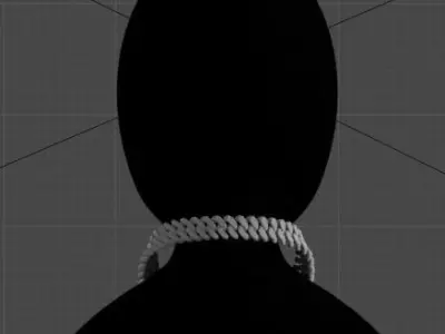 cuban chains that come to life in 3D Low-poly 3D model