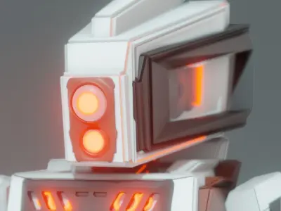 Stylized Sci Fi Robot 3D model