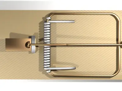 Animal Trapping - Mousetrap 3D model