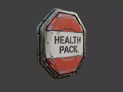 Health Pack Low-poly 3D model
