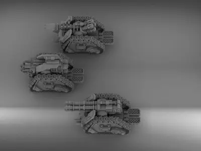 Legion Longsword bundle with laser and grav and bolter 3D print model