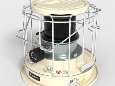 KEROSENE HEATER Low-poly 3D model