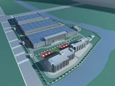 Office Building 3D model 102