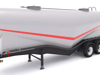Cement Trailer 3D model