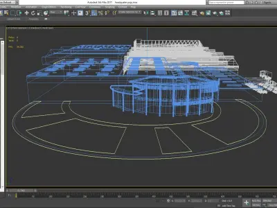 Poujoulat Chimney Headquarter building france Free low-poly 3D model