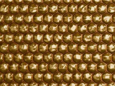 Realistic Sci Fi Padded Fabric PBR Seamless Texture