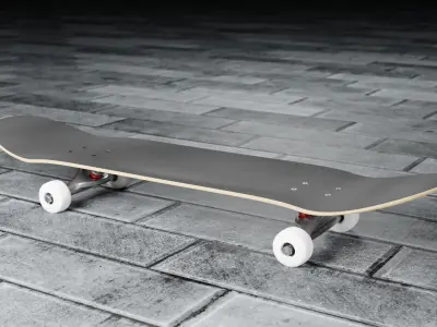 High-poly Skateboard 3D model purchase