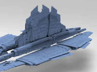 Alien Ship pyramid design 12  3D model