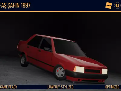 Stylized Tofas Sahin - Game Ready Low-poly 3D model