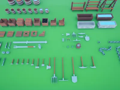 Forge Low-poly 3D model buy