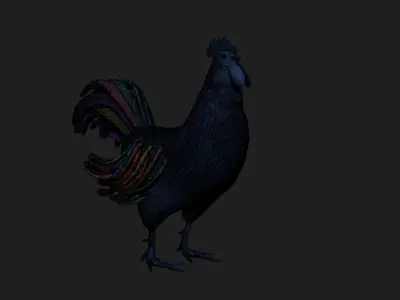 rooster 3D model buy