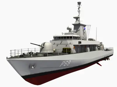 SUPERVITA ROUSSEN CLASS FAST ATTACK CRAFT HS DANIOLOS 3D model