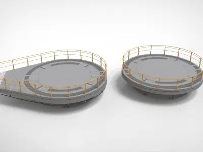 sci-fi Architecture kitbash 53 3D model