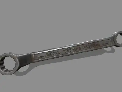 wrench Low-poly 3D model 30