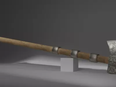 Dovbush bartka Low-poly 3D model