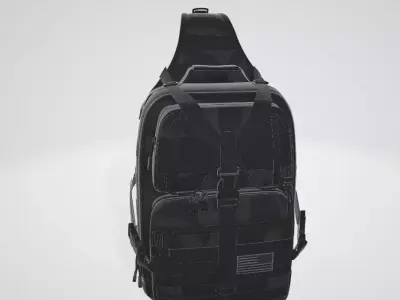 US Military style chest bag for travel 3D model