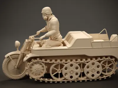 Kettenkrad 1944 3D model