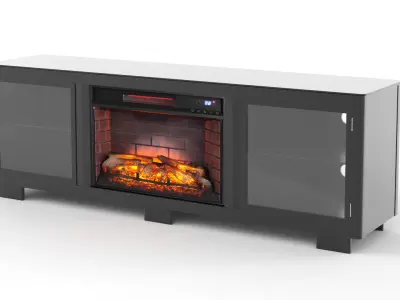 Electric Fireplace Free 3D model