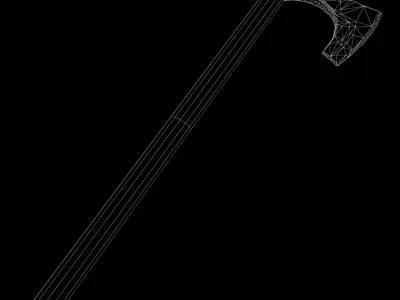Iron battle Axe Low-poly 3D model purchase