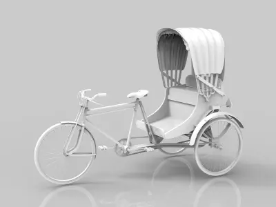 Rickshaw Banglai Rickshaw 3D model