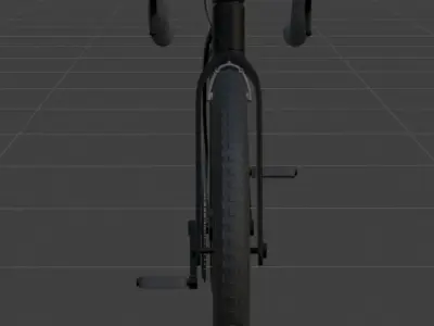 Aero Road Bike Low-poly 3D model