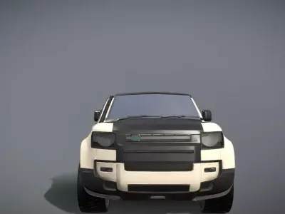 Land Rover Range Rover Defender 3D Model Free low-poly 3D model