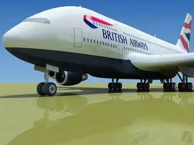 Texture of British Airlines 3D model