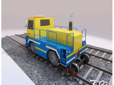 LOCOMOTIVE TRACTOR 3D model