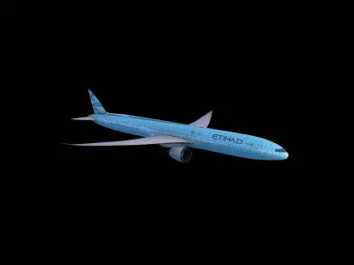3d Airplane Low-poly 3D model