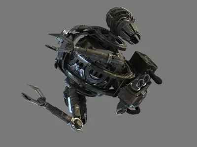 engineer loader drone Low-poly 3D model