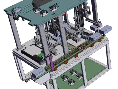 Semi-automatic packaging machine 3D model