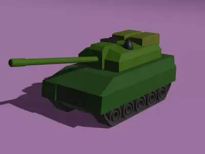 tank on tracks 3D model